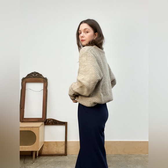 Purnell Oversized Slouchy Chunky Knit Oatmeal Sweater, Pre-loved in EC - Picture 13 of 16